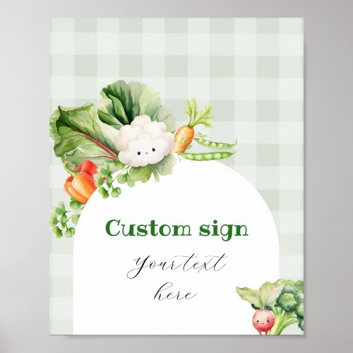 Locally grown Custom text Poster