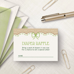 Locally Grown Diaper Raffle Enclosure Card
