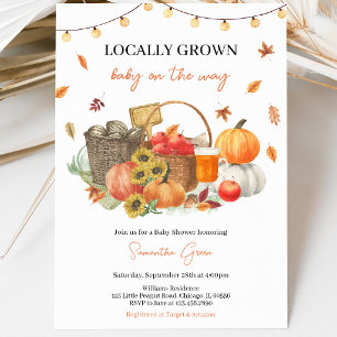 Locally Grown Fall Baby Shower Invitation