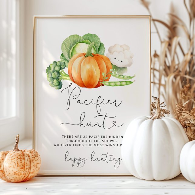 Locally grown Fall Pacifier hunt baby shower game Poster (Creator Uploaded)
