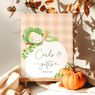 Locally grown fall vegetables cards and gifts poster