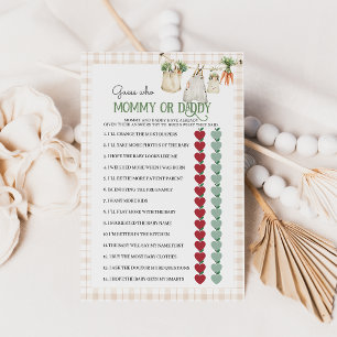 Locally Grown Farm Mom Dad Baby Shower Game