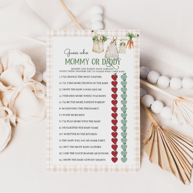 Locally Grown Farm Mom Dad Baby Shower Game (Creator Uploaded)