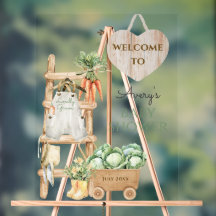 Locally Grown Farm Rustic Baby Shower Welcome
