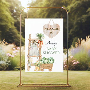 Locally Grown Farm Rustic Baby Shower Welcome Foam Board