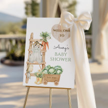 Locally Grown Farm Rustic Baby Shower Welcome