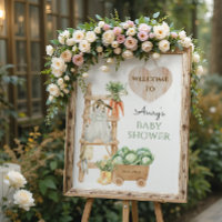 Locally Grown Farm Rustic Baby Shower Welcome
