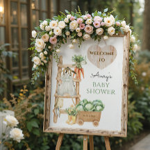 Locally Grown Farm Rustic Baby Shower Welcome 