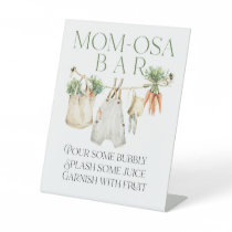 Locally Grown Farmer Market Baby Shower Momosa Bar Pedestal Sign