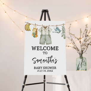 Locally Grown Farmers Baby Shower Welcome Sign