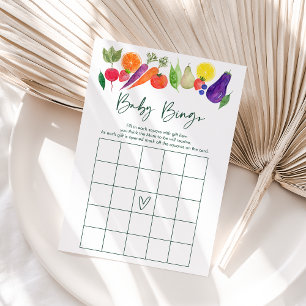 Locally Grown Farmers Market Baby Bingo Game