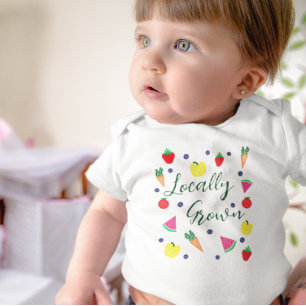Locally Grown Farmer's Market Baby Bodysuit