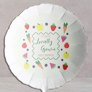 Locally Grown Farmer's Market Baby Shower Balloon