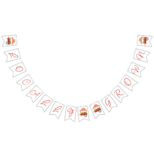 Locally Grown, Farmer's Market Baby Shower Bunting Flags