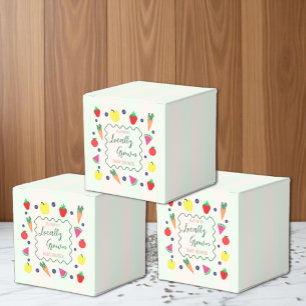 Locally Grown Farmer's Market Baby Shower Favor Boxes