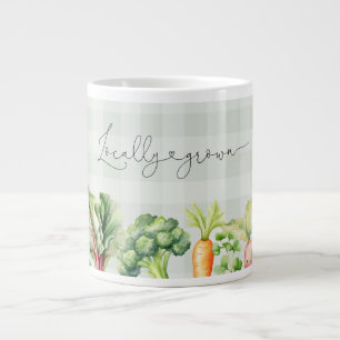 Locally grown Farmers market baby shower Giant Coffee Mug