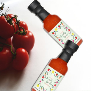Locally Grown Farmer's Market Baby Shower Hot Sauces