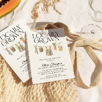 Locally Grown Farmers Market Baby Shower