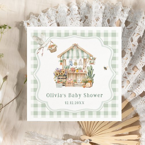 Locally Grown Farmers Market Baby Shower