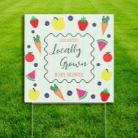 Locally Grown Farmer's Market Baby Shower