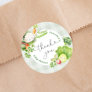 Locally grown Farmers market baby shower thank you Classic Round Sticker