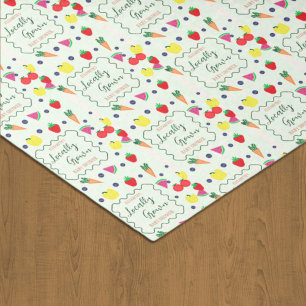 Locally Grown Farmer's Market Baby Shower Tissue Paper