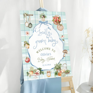 Locally Grown Farmers Market Baby Shower Welcome Foam Board