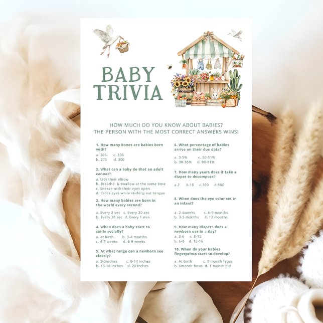 Locally Grown Farmers Market Baby Trivia Game (Creator Uploaded)