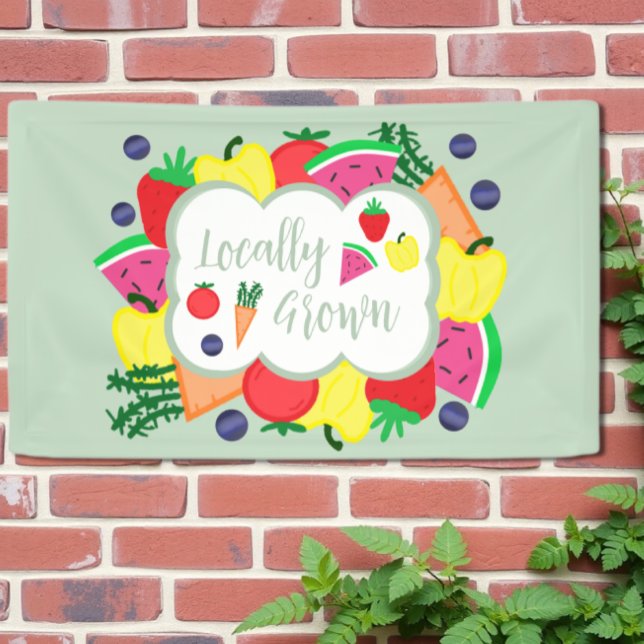 Locally Grown Farmer's Market Birthday Banner (Creator Uploaded)