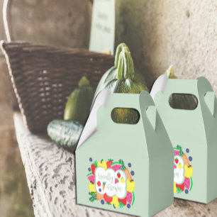 Locally Grown Farmer's Market Birthday Favor Boxes