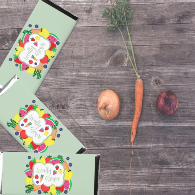 Locally Grown Farmer's Market Birthday Hershey Bar Favors (Creator Uploaded)