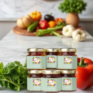 Locally Grown Farmer's Market Birthday Honey Jar Favors