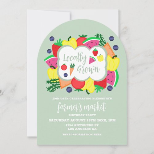 Locally Grown Farmer's Market Birthday