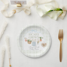 Locally Grown Farmers Market Boy Baby Shower