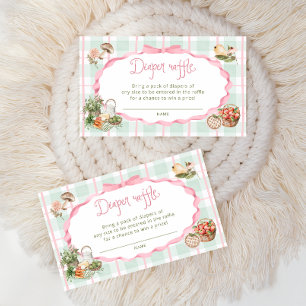 Locally Grown Farmers Market Diaper Raffle Tickets Enclosure Card