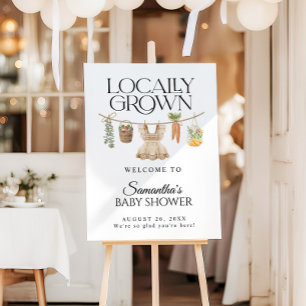 Locally Grown Farmers Market Shower Welcome Sign