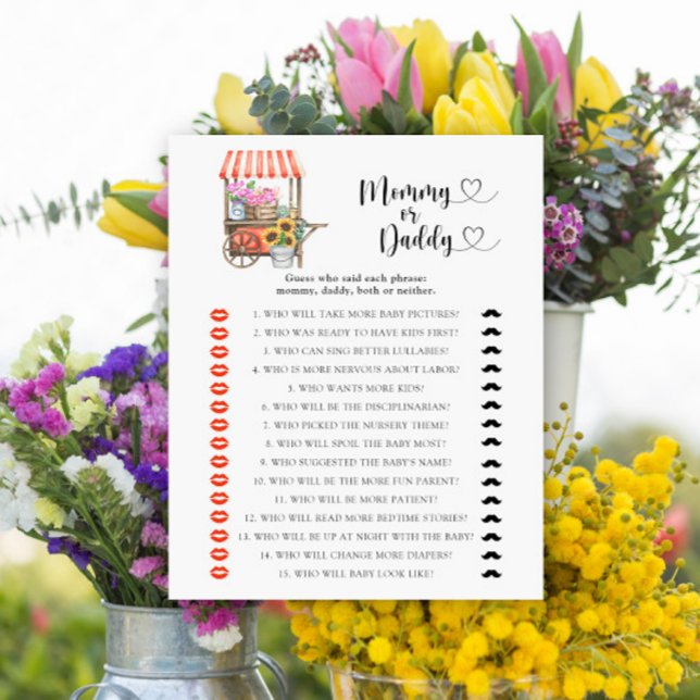 Locally grown flowers baby shower - mommy or daddy (Creator Uploaded)