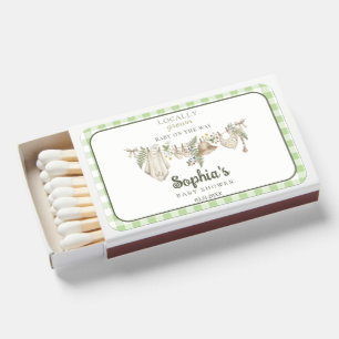 Locally Grown Fresh Farmers Market, Baby shower Matchboxes