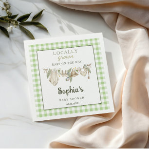 Locally Grown Fresh Farmers Market, Baby shower Napkins
