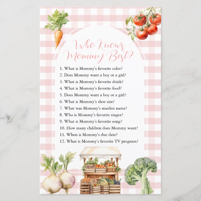 Locally Grown Fresh Market Mommy Best Game (Front)