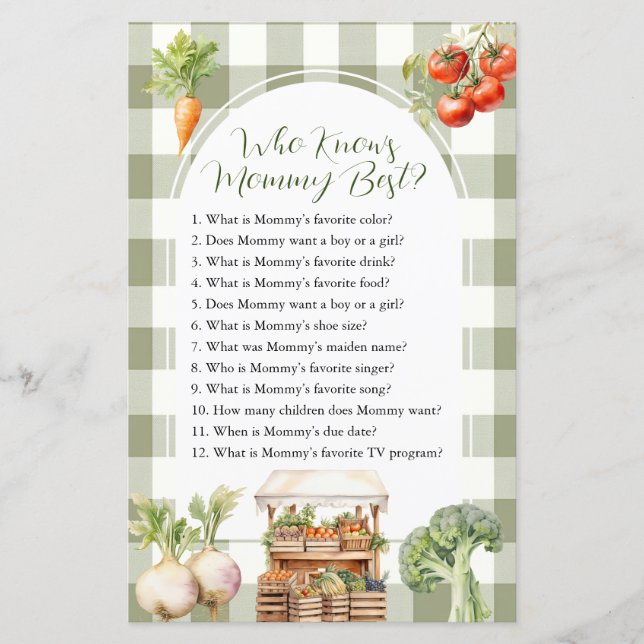 Locally Grown Fresh Market Mommy Best Game (Front)
