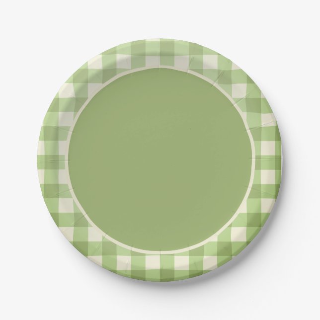Locally Grown Garden Theme Paper Plates (Front)