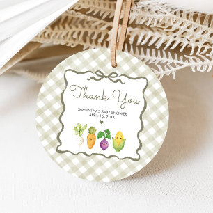 Locally Grown Little Sprout Baby Shower Favor Tags