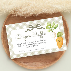 Locally Grown Little Sprout Shower Diaper Raffle Enclosure Card