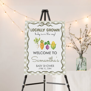 Locally Grown Little Sprout Shower Welcome SIgn