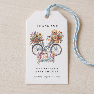 Locally Grown & Loved Baby Shower Gift Tags