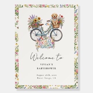 Locally Grown & Loved Baby Shower Welcome Foam Board