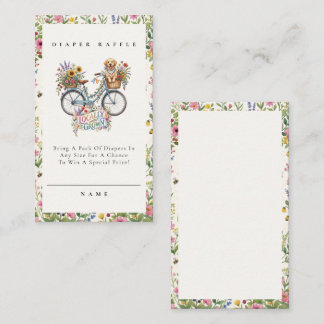 Locally Grown & Loved Diaper Raffle Baby Shower Enclosure Card