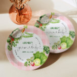 Locally grown pink baby Farmers market baby shower Paper Plates<br><div class="desc">Locally grown Pink Girl baby Farmers market baby shower Paper Plates
Matching items are available.</div>