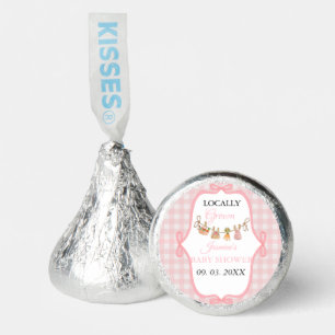 Locally grown Pink girlbaby shower  Baby sprinkle  Hershey®'s Kisses®